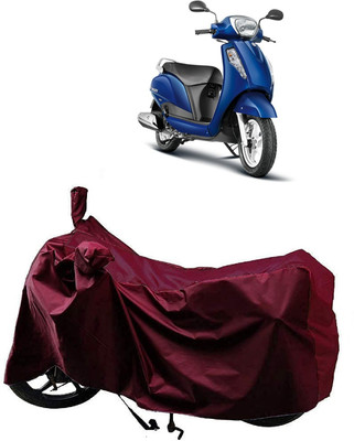 AutoFave Two Wheeler Cover for Suzuki(Access, Maroon)