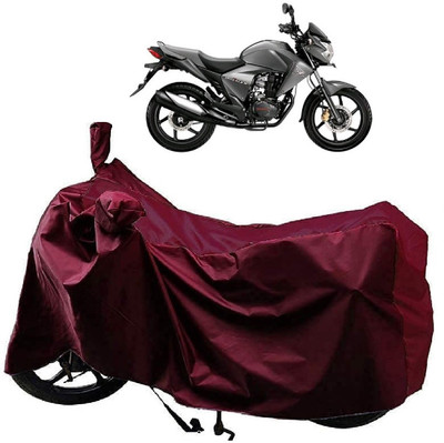AutoKick Two Wheeler Cover for Honda(Unicorn Dazzler, Maroon)