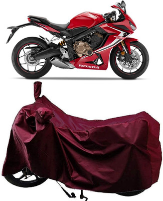 AutoFave Two Wheeler Cover for Honda(CBR500R, Maroon)
