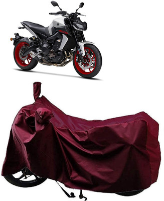 AutoFave Two Wheeler Cover for Yamaha(MT-09, Maroon)