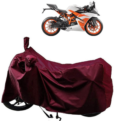 AutoKick Two Wheeler Cover for KTM(RC 200, Maroon)