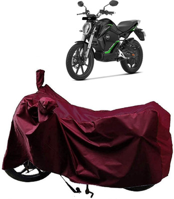 ANTOFY Two Wheeler Cover for Revolt(RV 300, Maroon)