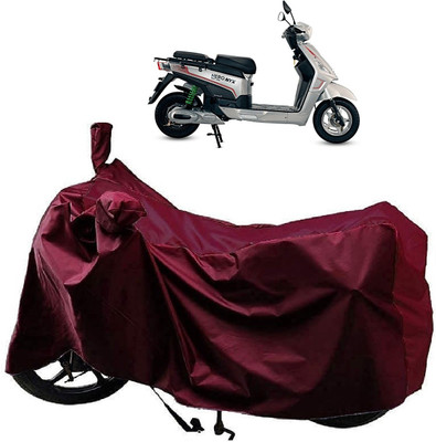 AutoFave Two Wheeler Cover for Hero Electric(Electric NYX, Maroon)