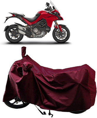 ANTOFY Two Wheeler Cover for Ducati(Multistrada, Maroon)