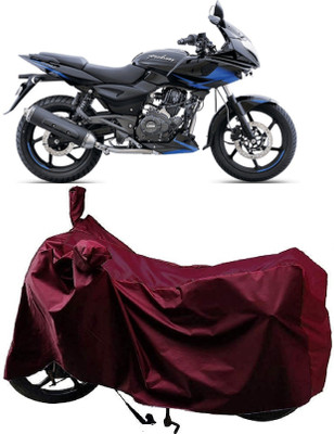 AutoFave Two Wheeler Cover for Bajaj(Pulsar 220 DTS-i, Maroon)