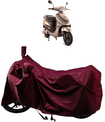 AutoFave Two Wheeler Cover for Hero Electric(Electric Photon, Maroon)