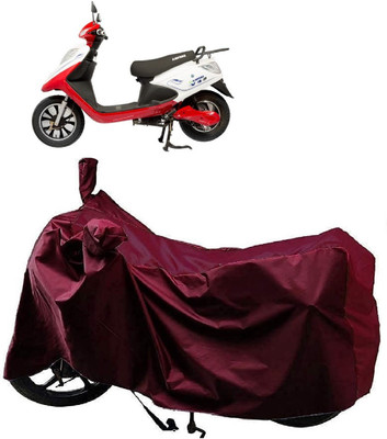 AutoKick Two Wheeler Cover for Ampere(V 48, Maroon)
