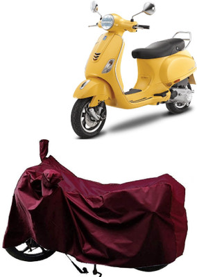ANTOFY Two Wheeler Cover for Vespa(Vespa VXL 125, Maroon)