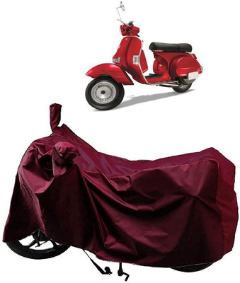 AutoKick Two Wheeler Cover for LML(Star Euro 200, Maroon)