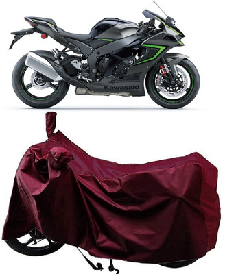 ANTOFY Two Wheeler Cover for Kawasaki(Ninja ZX 10R BS6, Maroon)