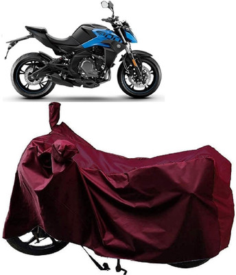AutoFave Two Wheeler Cover for CFMoto(400NK, Maroon)