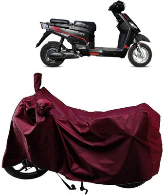 ANTOFY Two Wheeler Cover for Hero(Electric, Maroon)