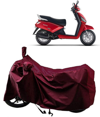 AutoFave Two Wheeler Cover for Mahindra(Gusto 125, Maroon)