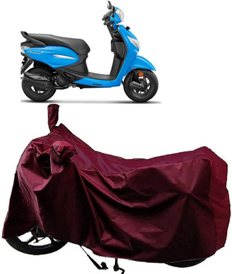 AutoFave Two Wheeler Cover for Hero(Pleasure Plus, Maroon)