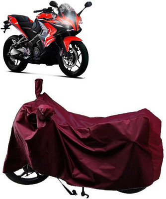 Autoprime Two Wheeler Cover for Bajaj(Pulsar 200, Maroon)