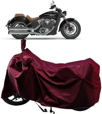 AutoKick Two Wheeler Cover for Indian(Scout, Maroon)