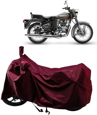 AutoKick Two Wheeler Cover for Royal Enfield(Bullet 500, Maroon)