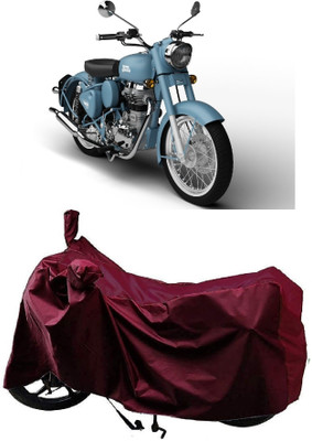 AutoFave Two Wheeler Cover for Royal Enfield(Squadron Blue, Maroon)