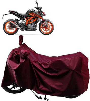 Autoprime Two Wheeler Cover for KTM(250 Duke BS6, Maroon)