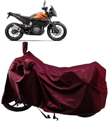 AutoFave Two Wheeler Cover for KTM(390 Adventure, Maroon)