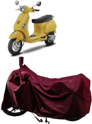 AutoFave Two Wheeler Cover for Vespa(Vespa LX 125, Maroon)