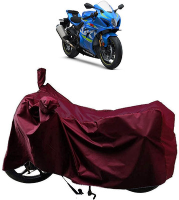 AutoFave Two Wheeler Cover for Suzuki(GSX R1000, Maroon)