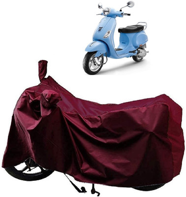 ANTOFY Two Wheeler Cover for Piaggio(Vespa VXL, Maroon)