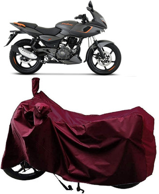 ANTOFY Two Wheeler Cover for Bajaj(Pulsar 180F, Maroon)