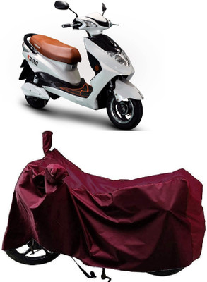 Autoprime Two Wheeler Cover for Okinawa(Raise, Maroon)