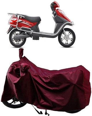 AutoKick Two Wheeler Cover for Hero(Electric Flash BS6, Maroon)