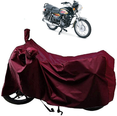 AutoFave Two Wheeler Cover for TVS(Max 4R, Maroon)