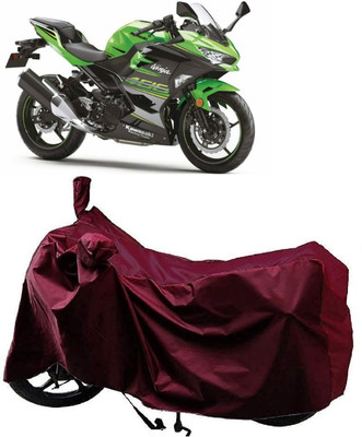 ANTOFY Two Wheeler Cover for Kawasaki(Ninja 400, Maroon)