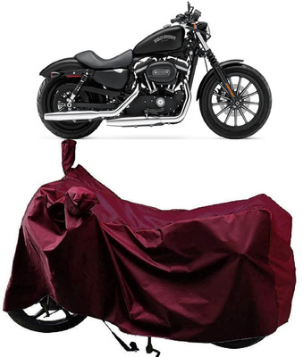 Autoprime Two Wheeler Cover for Harley Davidson(Iron 883, Maroon)