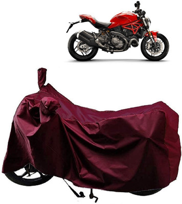 Autoprime Two Wheeler Cover for Ducati(Monster 82, Maroon)