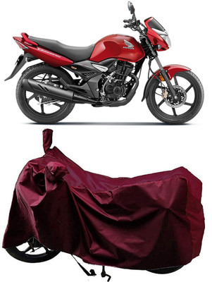 AutoFave Two Wheeler Cover for Honda(CB Unicorn 160, Maroon)