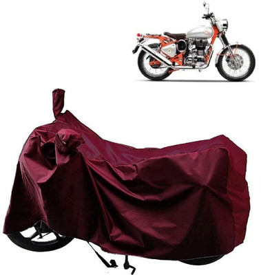 ANTOFY Two Wheeler Cover for Royal Enfield(Bullet Trials 350, Maroon)