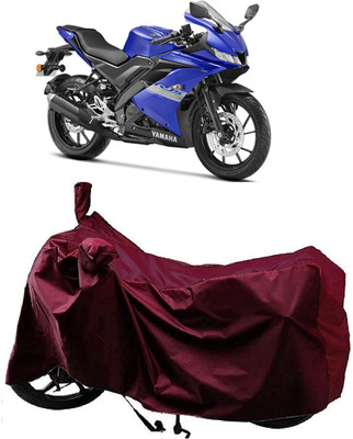 AutoFave Two Wheeler Cover for Yamaha(R15S, Maroon)