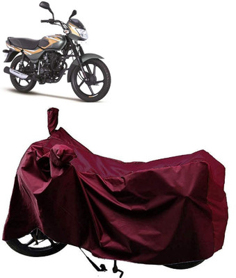 AutoFave Two Wheeler Cover for Bajaj(CT110, Maroon)