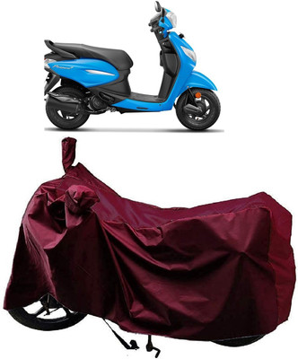 AutoFave Two Wheeler Cover for Hero(Pleasure+ 110, Maroon)