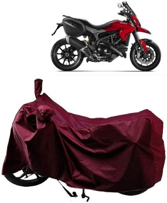 ANTOFY Two Wheeler Cover for Ducati(Hyperstrada, Maroon)