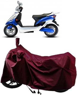 AutoFave Two Wheeler Cover for Hero Electric(Electric Maxi, Maroon)
