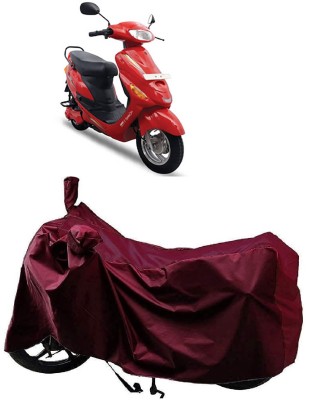 AutoKick Two Wheeler Cover for Hero Electric(Electric E-Sprint, Maroon)