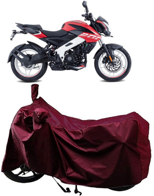 AutoKick Two Wheeler Cover for Bajaj(Pulsar NS200, Maroon)
