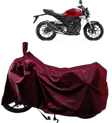 AutoFave Two Wheeler Cover for Honda(CB300R, Maroon)
