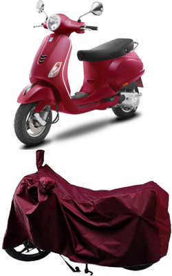 AutoKick Two Wheeler Cover for Vespa(ZX 125 BS6, Maroon)