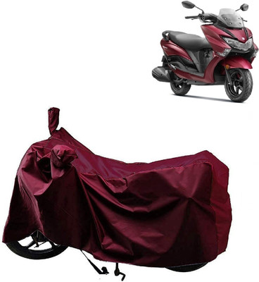 AutoFave Two Wheeler Cover for Suzuki(Burgman Street, Maroon)