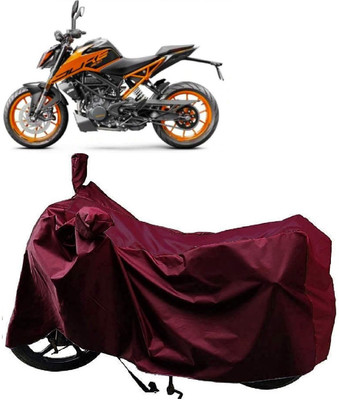 Autoprime Two Wheeler Cover for KTM(200 Duke BS6, Maroon)