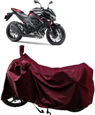 AutoKick Two Wheeler Cover for Kawasaki(Z800, Maroon)