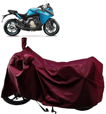 AutoFave Two Wheeler Cover for CFMoto(400GT, Maroon)