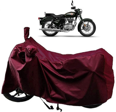 Autoprime Two Wheeler Cover for Royal Enfield(Standardv, Maroon)